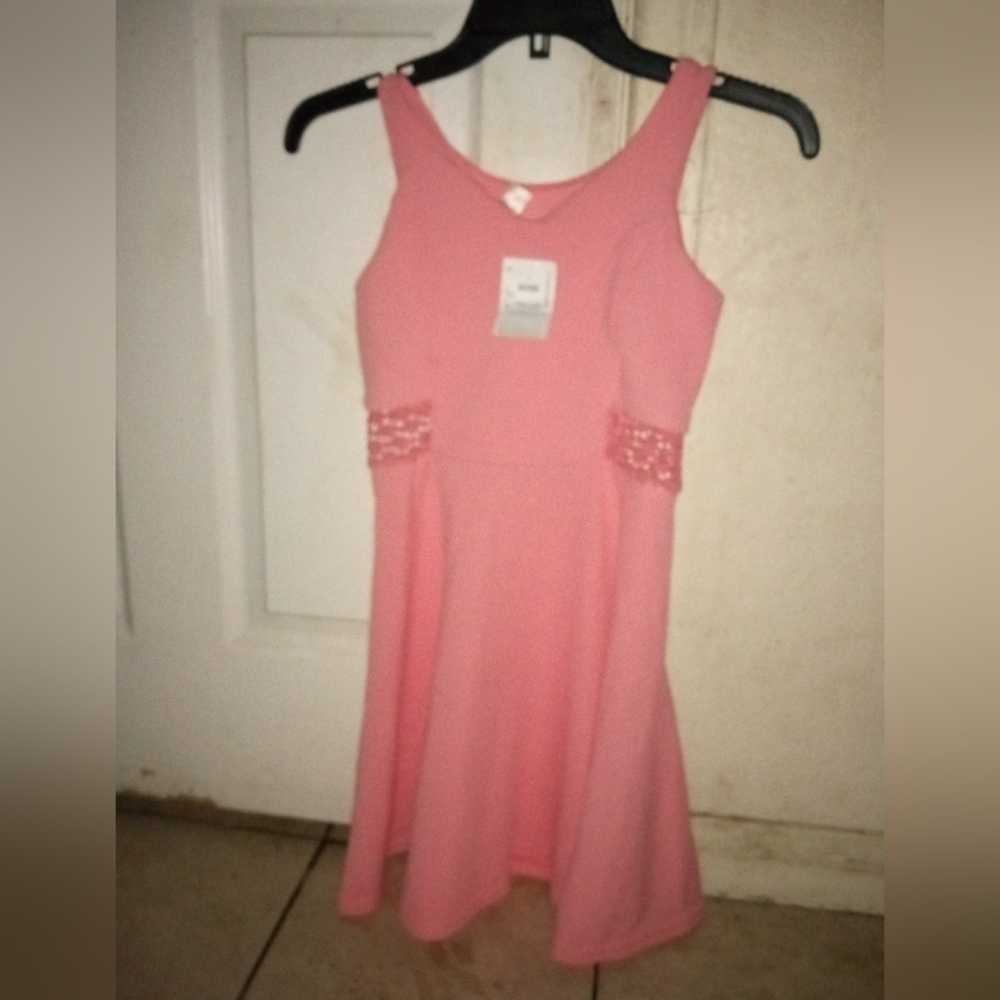 A pink dress